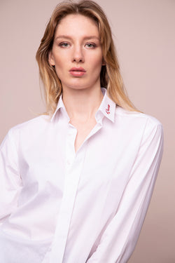 White French collar shirt
