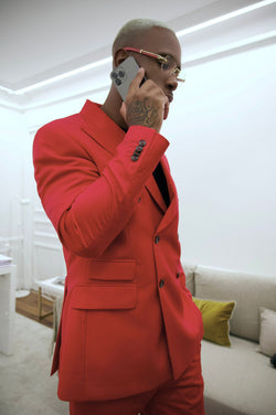 Claude Red blazer jacket 